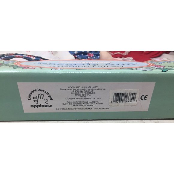 Vintage Applause Special Edition Raggedy Ann Fashion Gift Set - Picture 9 of 10